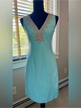 Lilly Pulitzer Bentley Shift Poolside Blue dress size‎ 0 NWT